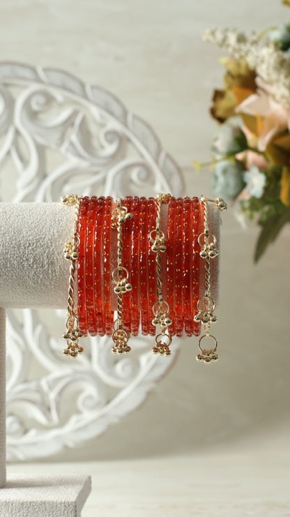 Kashmiri Bangles - Orange