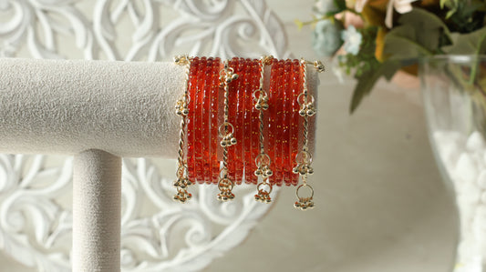 Kashmiri Bangles - Orange