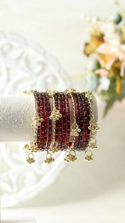 Kashmiri Bangles - Maroon
