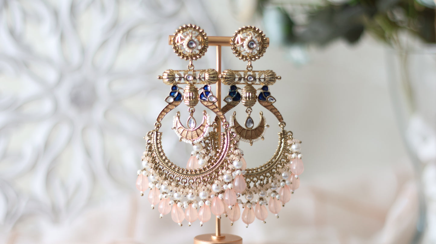 Laila earrings - Peach