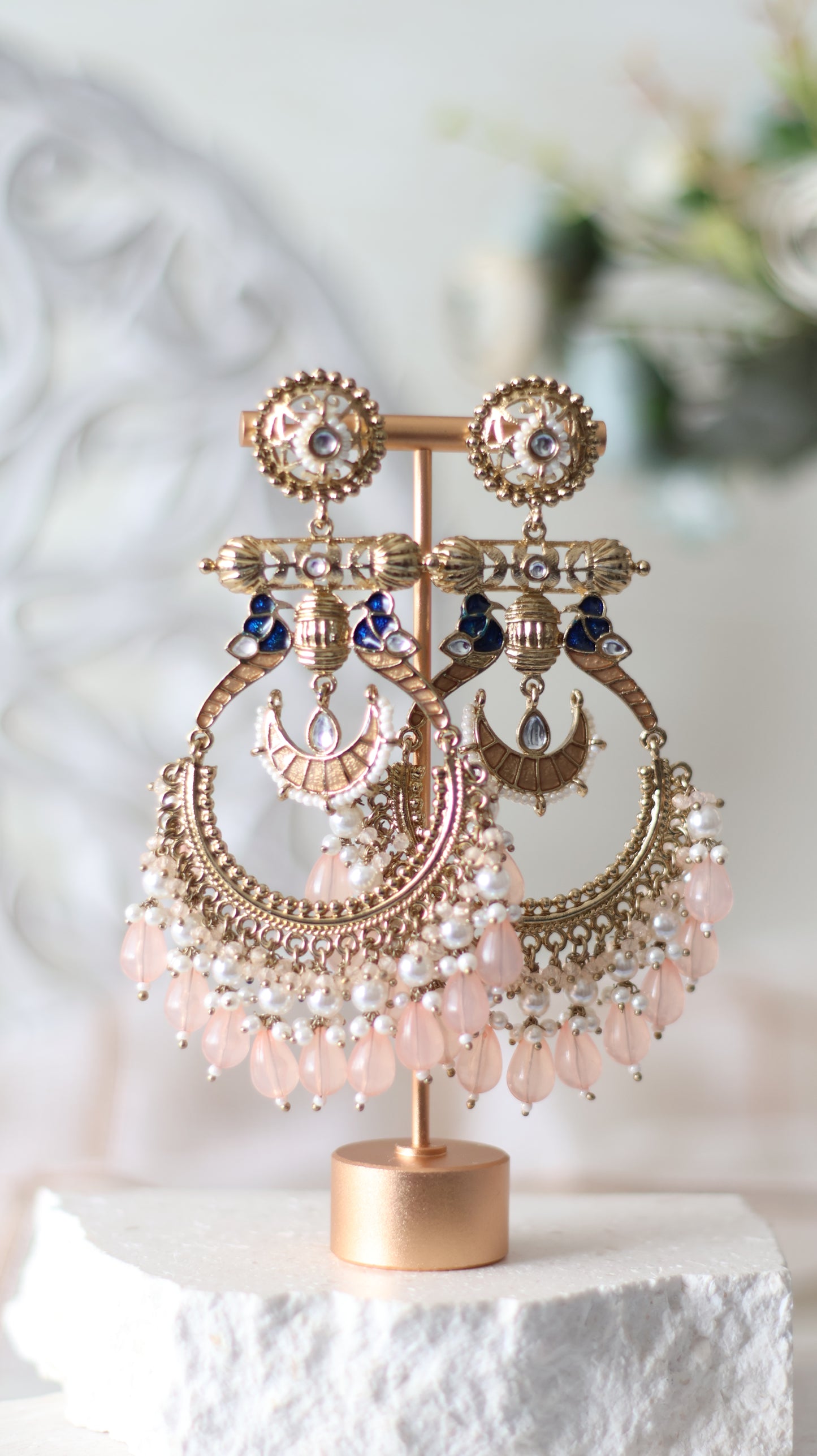 Laila earrings - Peach