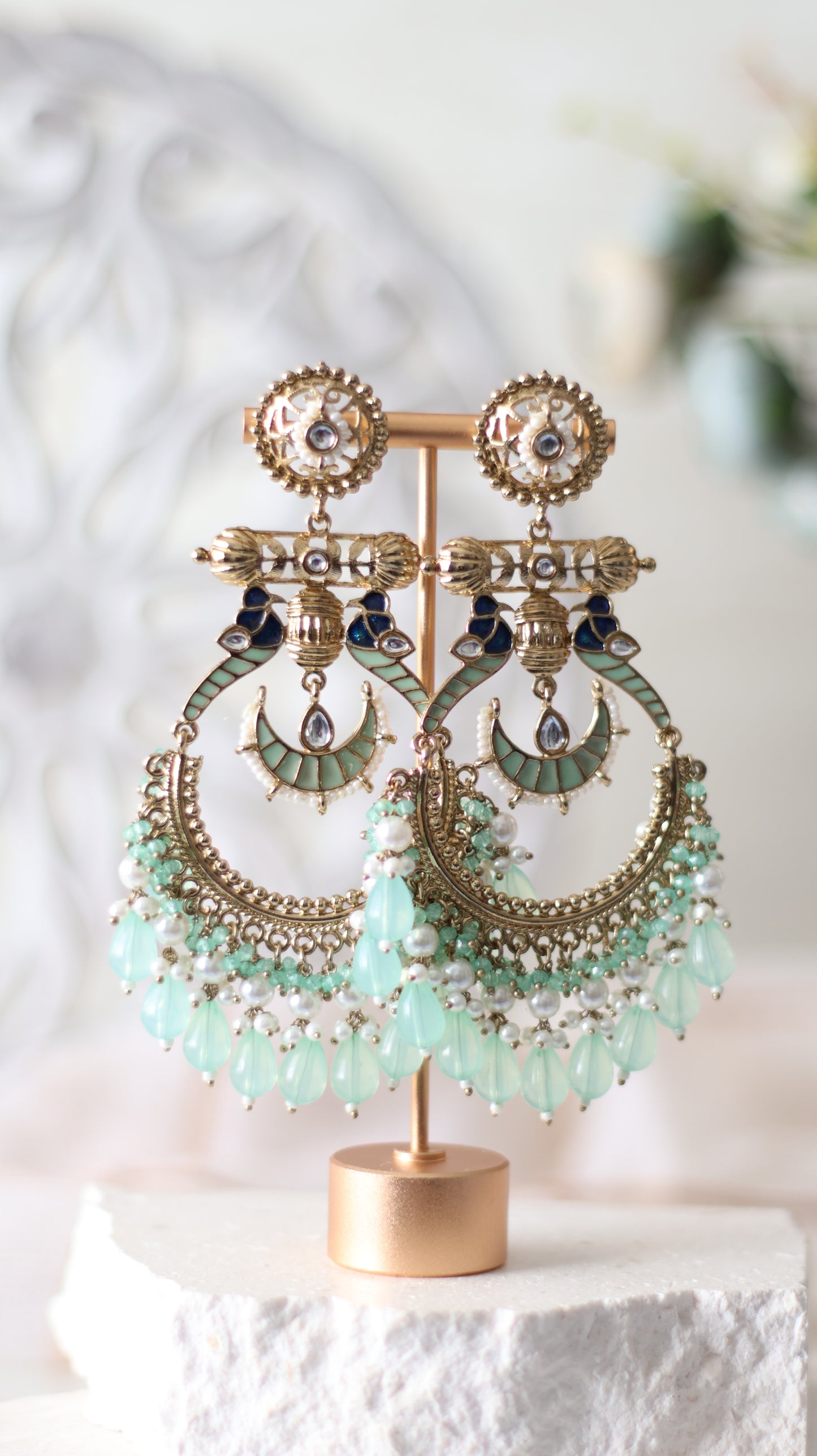 Laila earrings - Mint