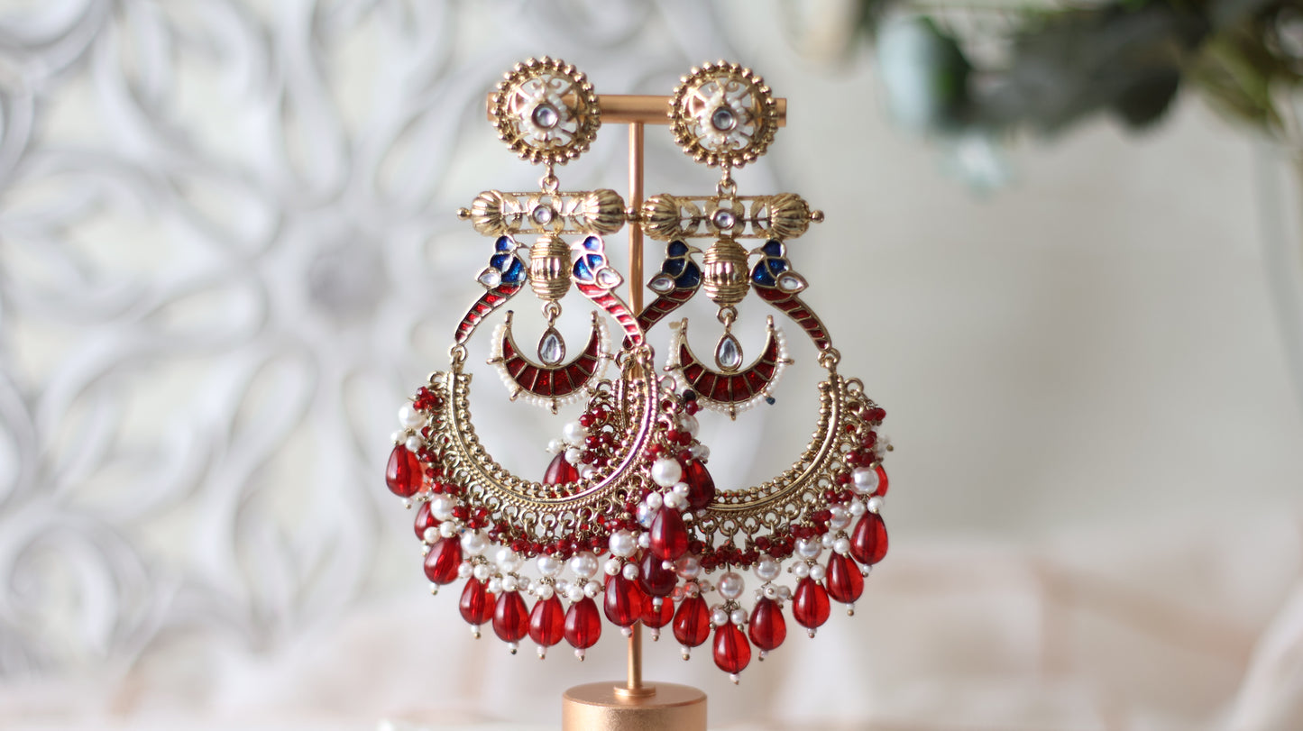 Laila earrings - Ruby