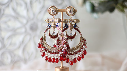 Laila earrings - Ruby
