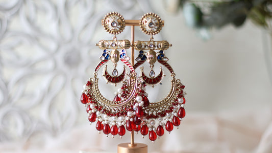 Laila earrings - Ruby