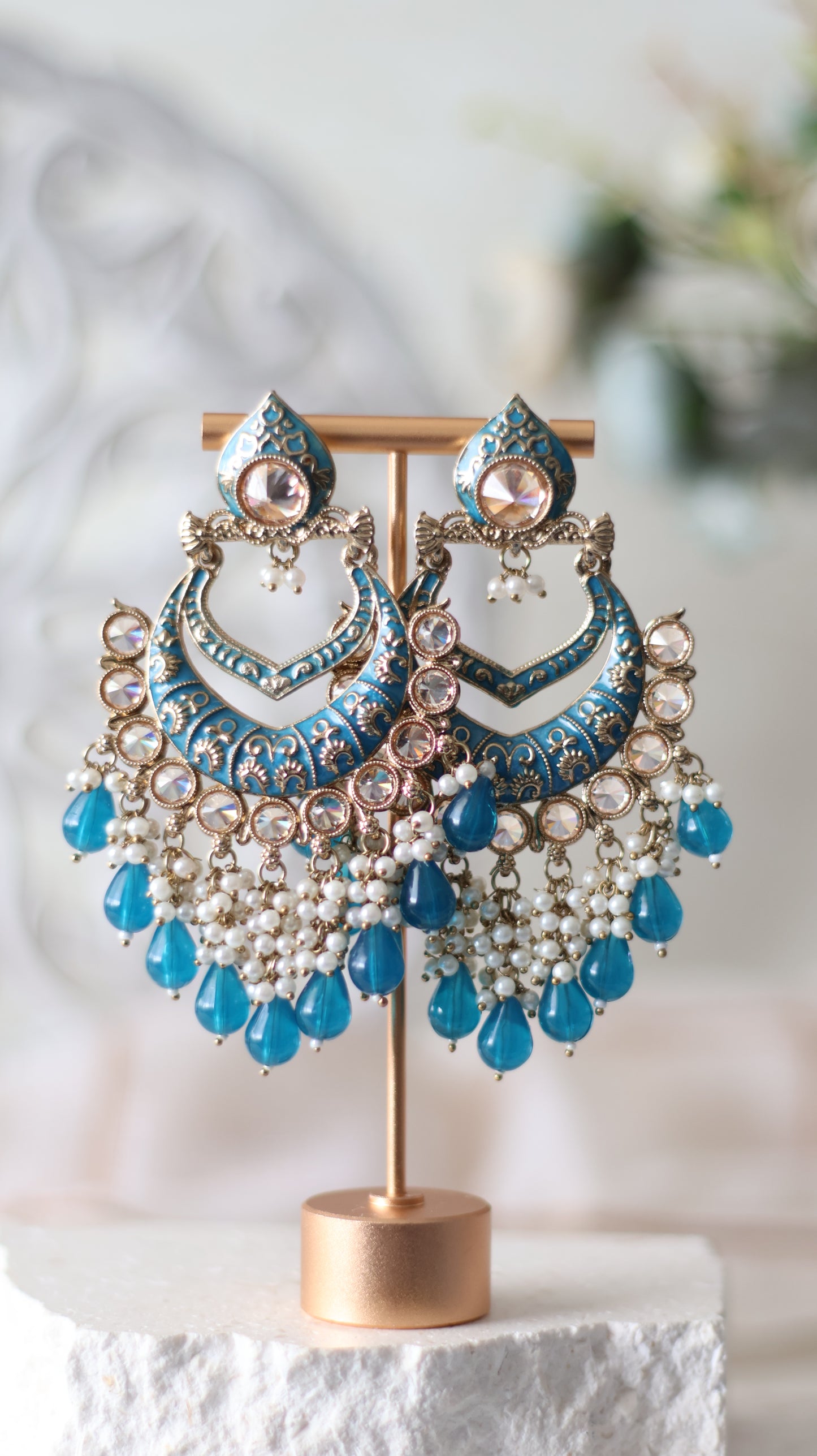 Tara earrings - Teal