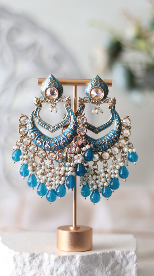 Tara earrings - Teal