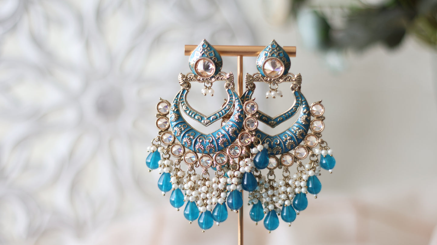 Tara earrings - Teal