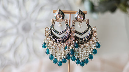 Tara earrings - Dark Teal