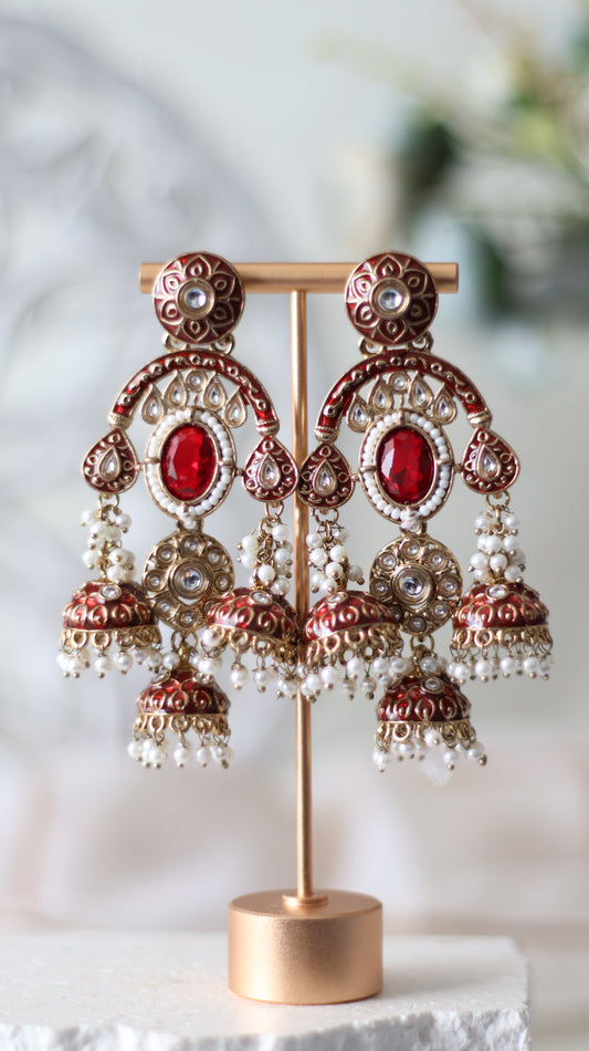Amaira earrings - Ruby