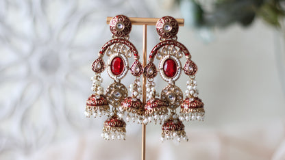 Amaira earrings - Ruby