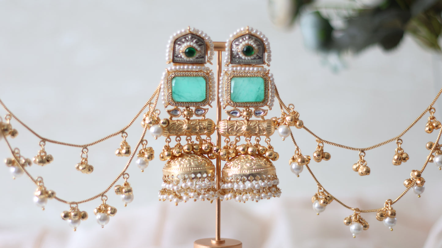 Hafsa earrings - Aqua