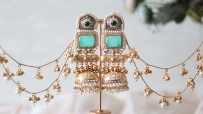 Hafsa earrings - Aqua