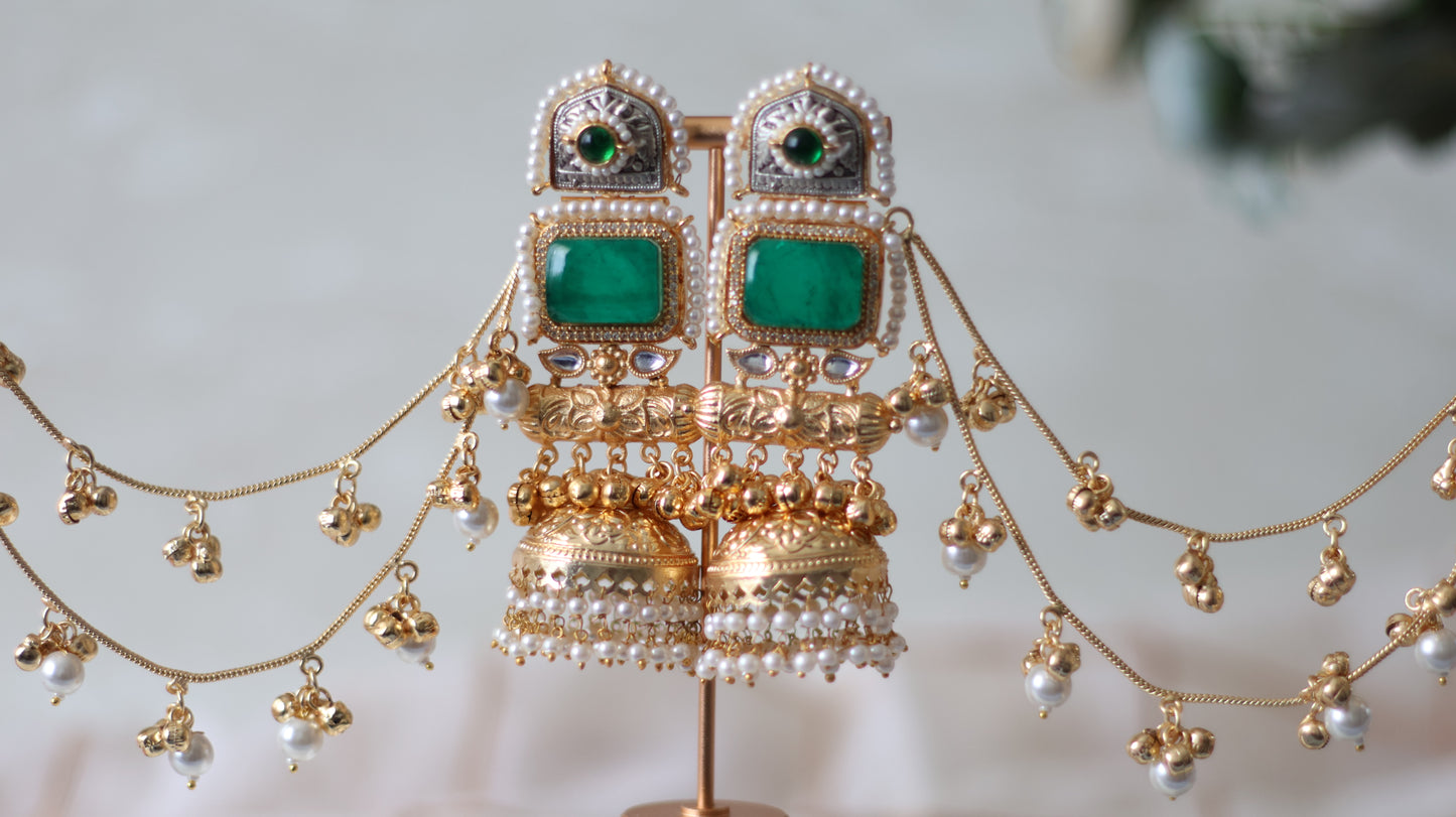 Hafsa earrings - Green
