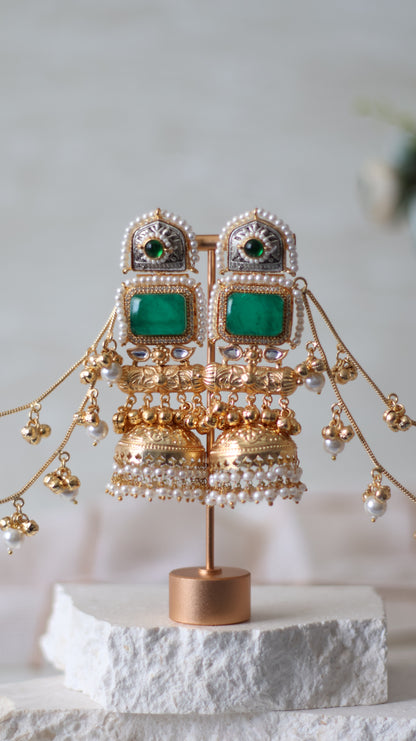 Hafsa earrings - Green