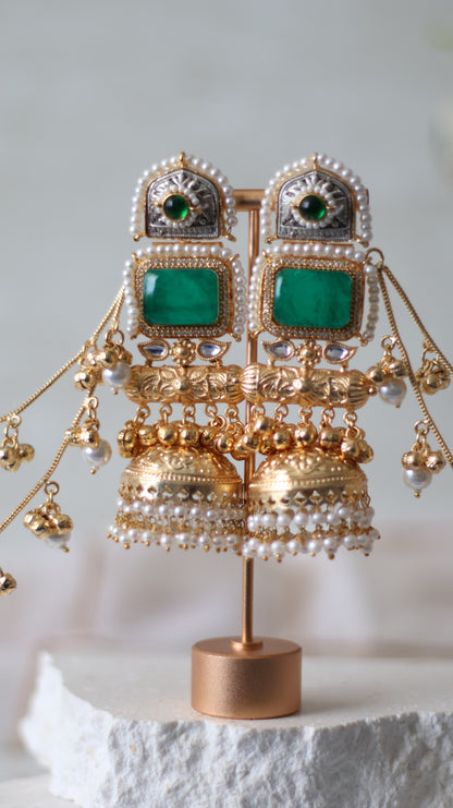 Hafsa earrings - Green