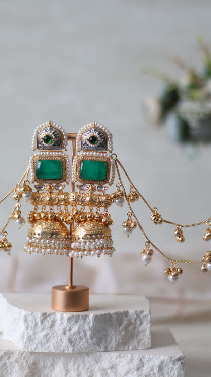 Hafsa earrings - Green