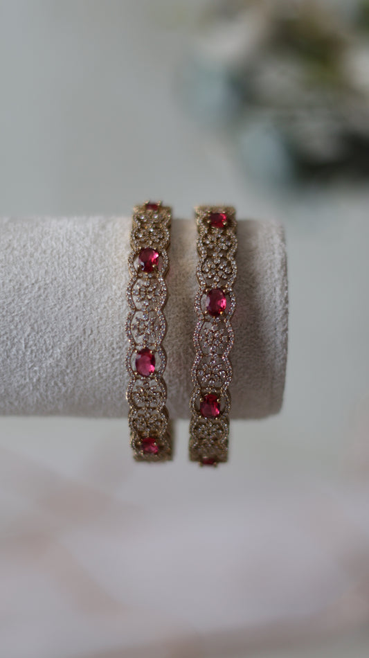 Zuba bangles - Ruby