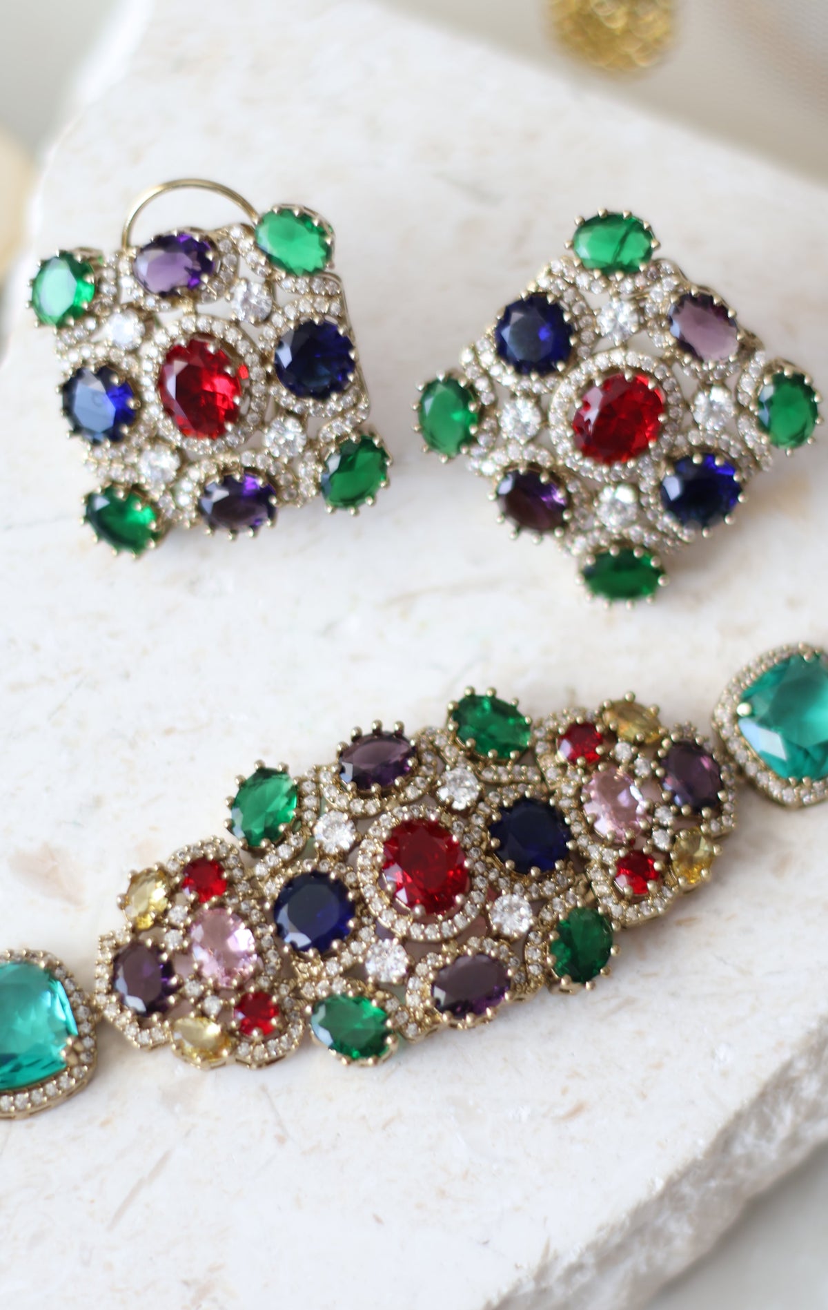 Ravika necklace set - Multicolour