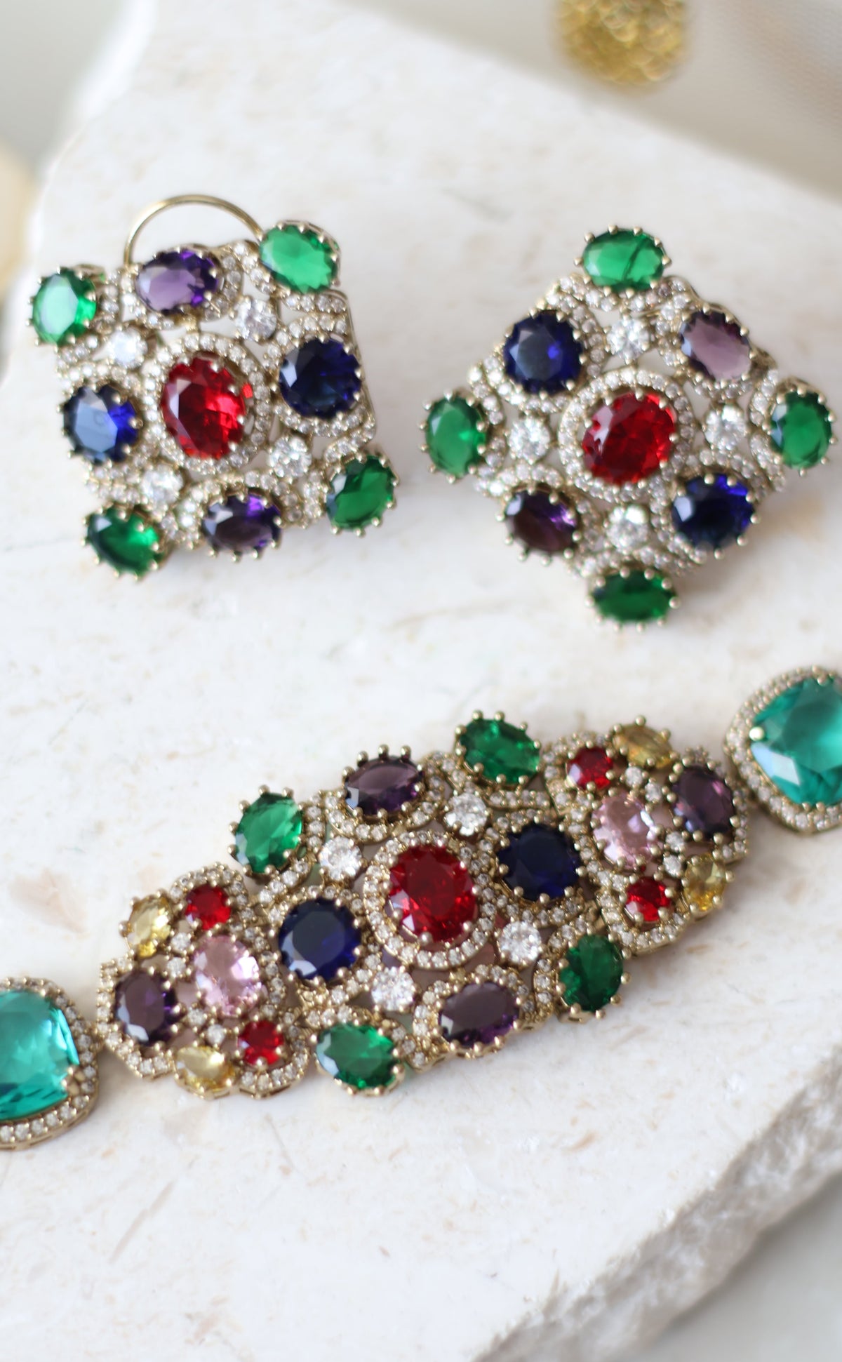 Ravika necklace set - Multicolour