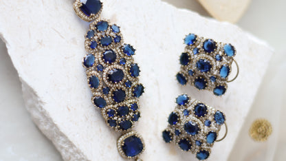 Ravika necklace set - Navy