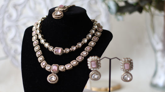 Veena Necklace set - Pink