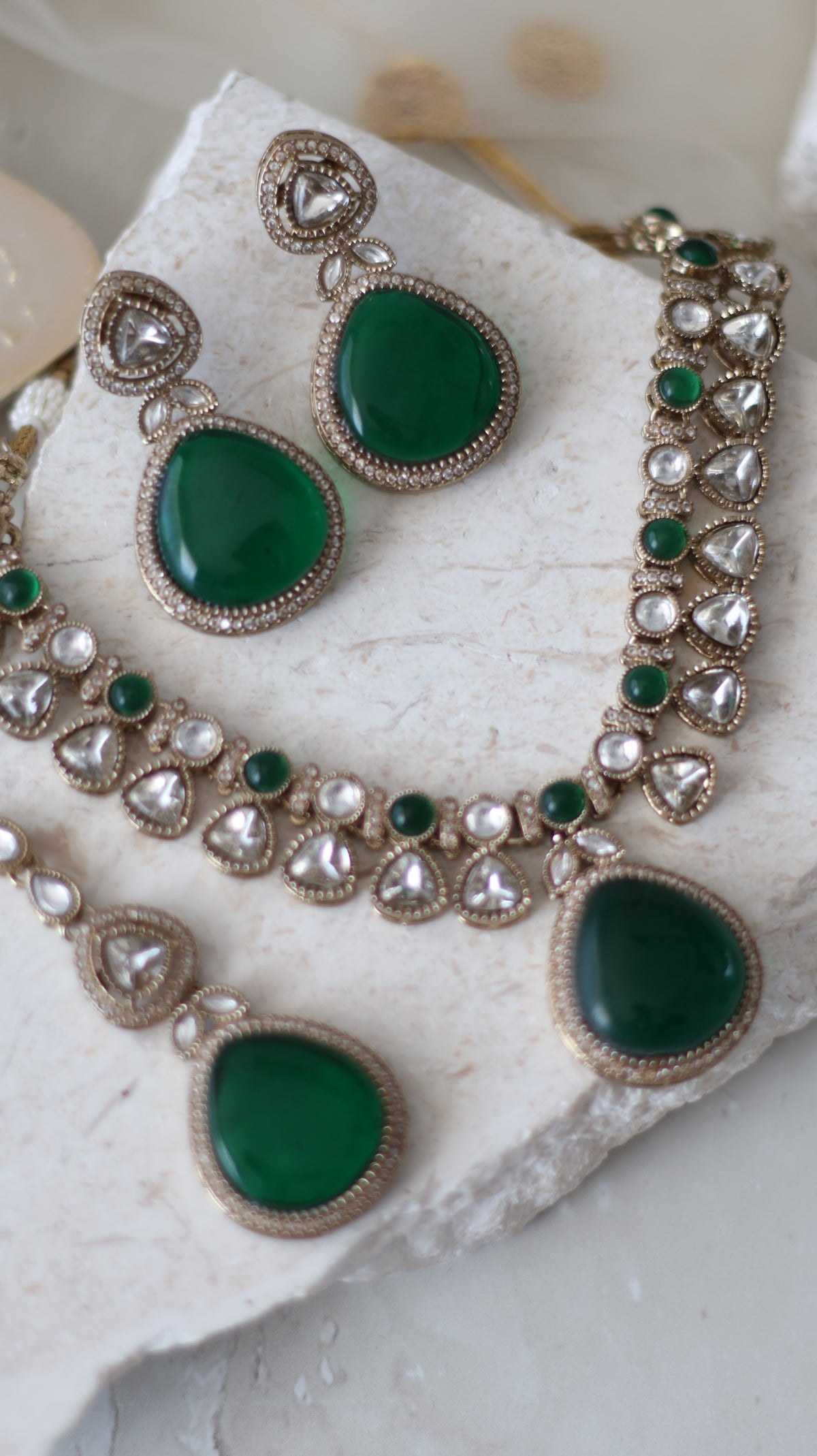 Reema Necklace set - Green