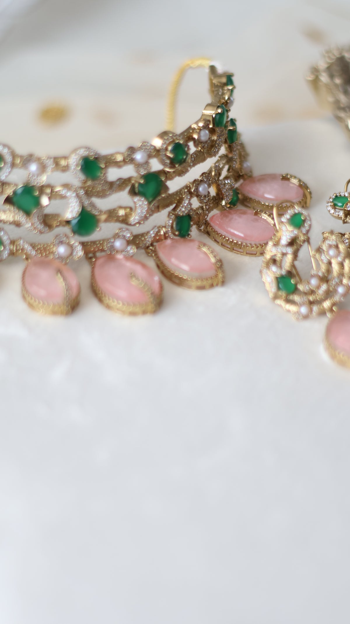 Wafa Necklace set - Pink