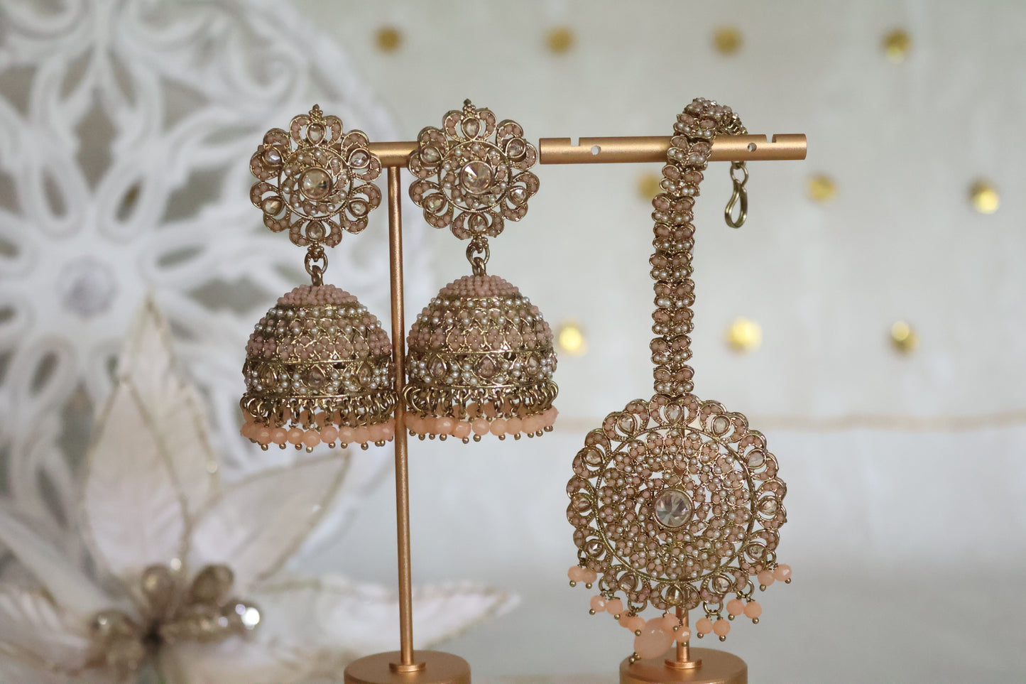 Ramya earrings tikka set