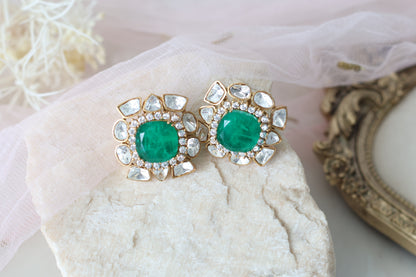 Chloe studs - Green