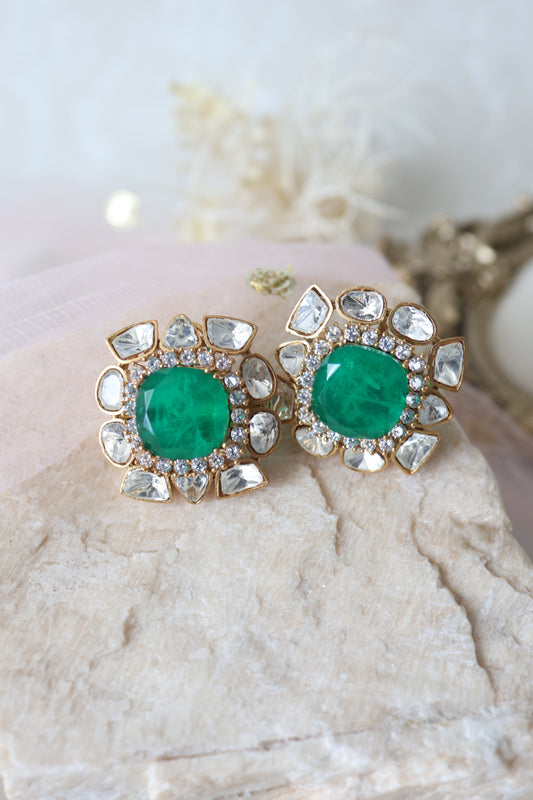 Chloe studs - Green