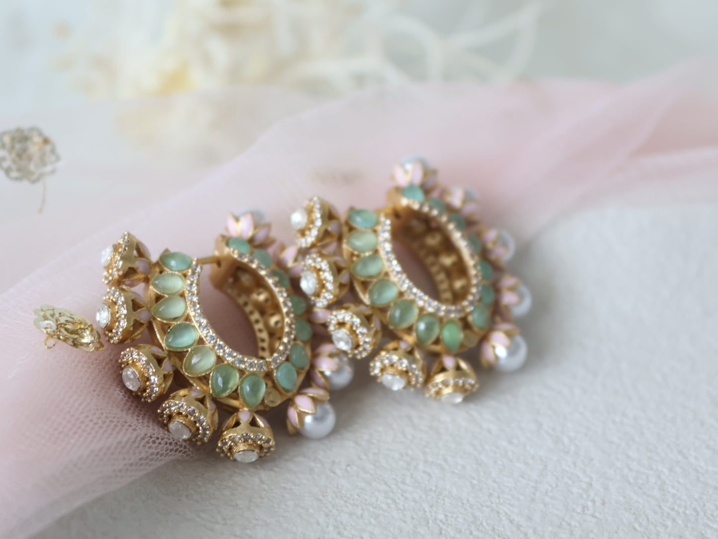 Nadia earrings - Light Pink