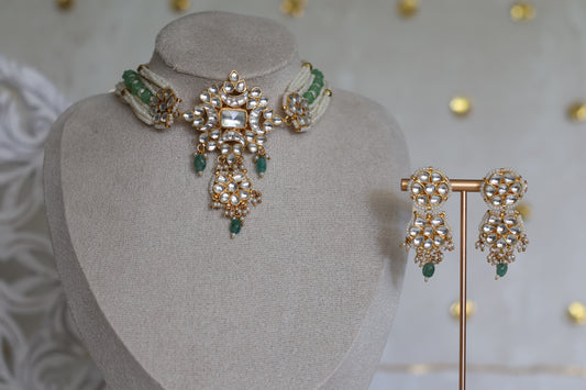 Tapsee necklace set - Mint