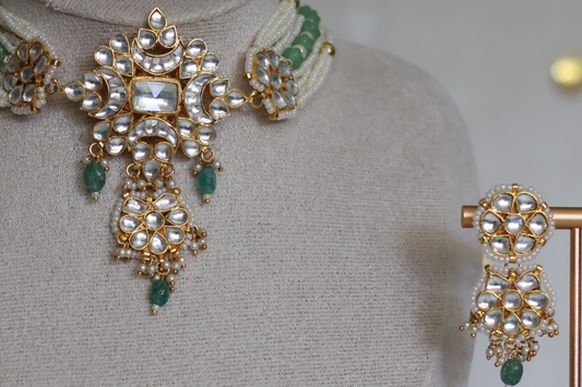 Tapsee necklace set - Mint