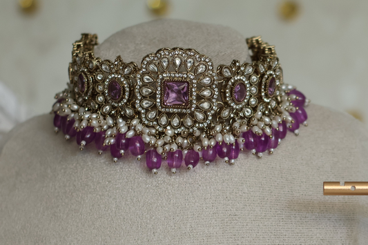 Mizoi necklace set - Purple