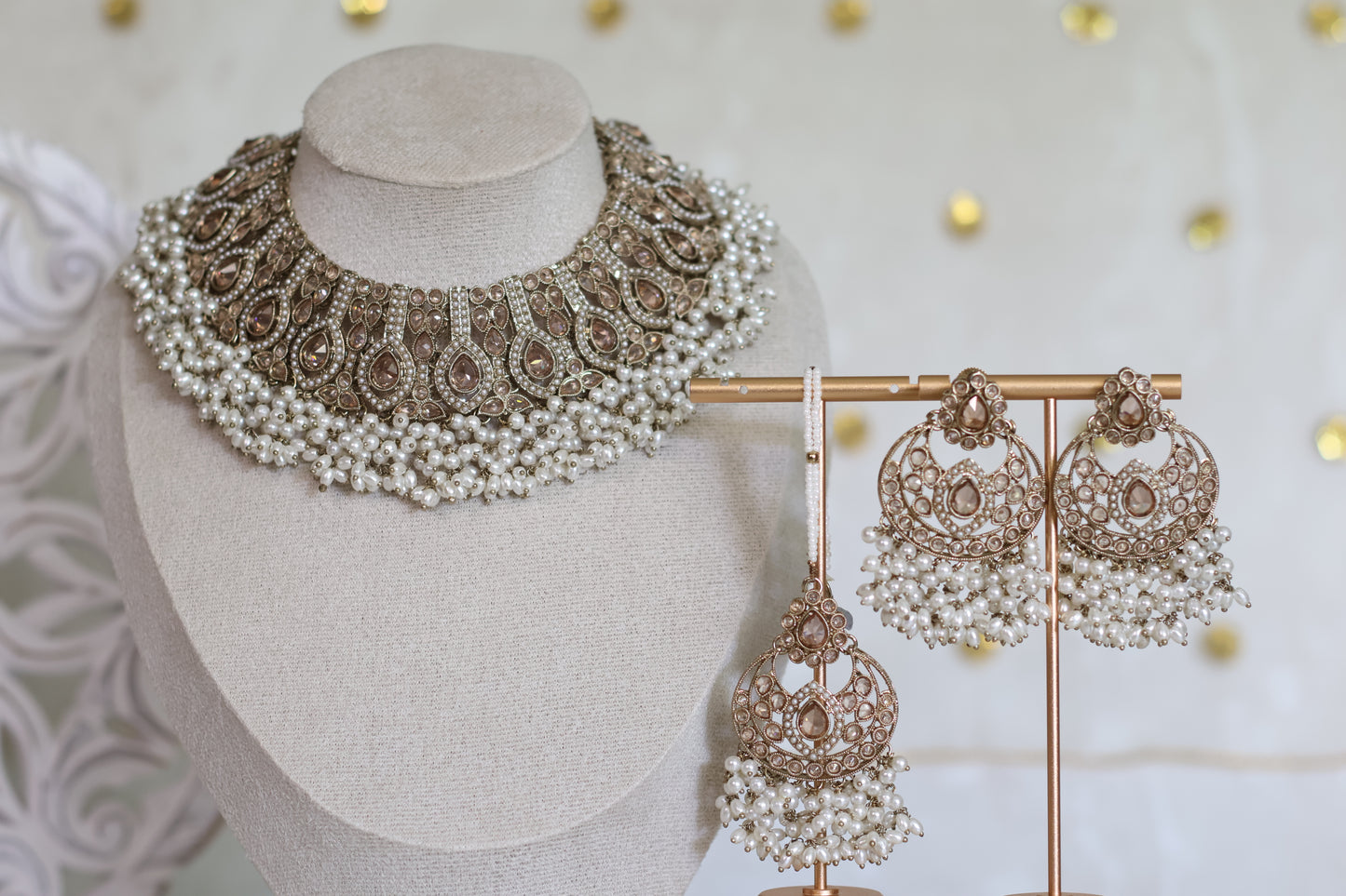 Ilana necklace set - Pearl