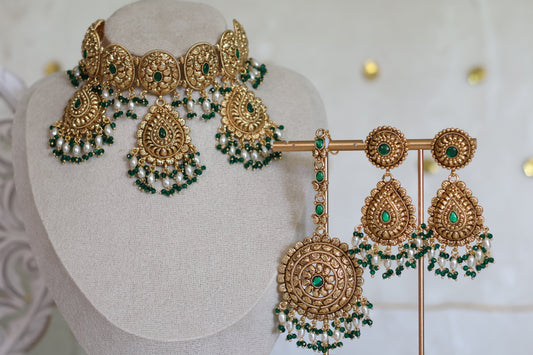 Sheena Necklace set - Green