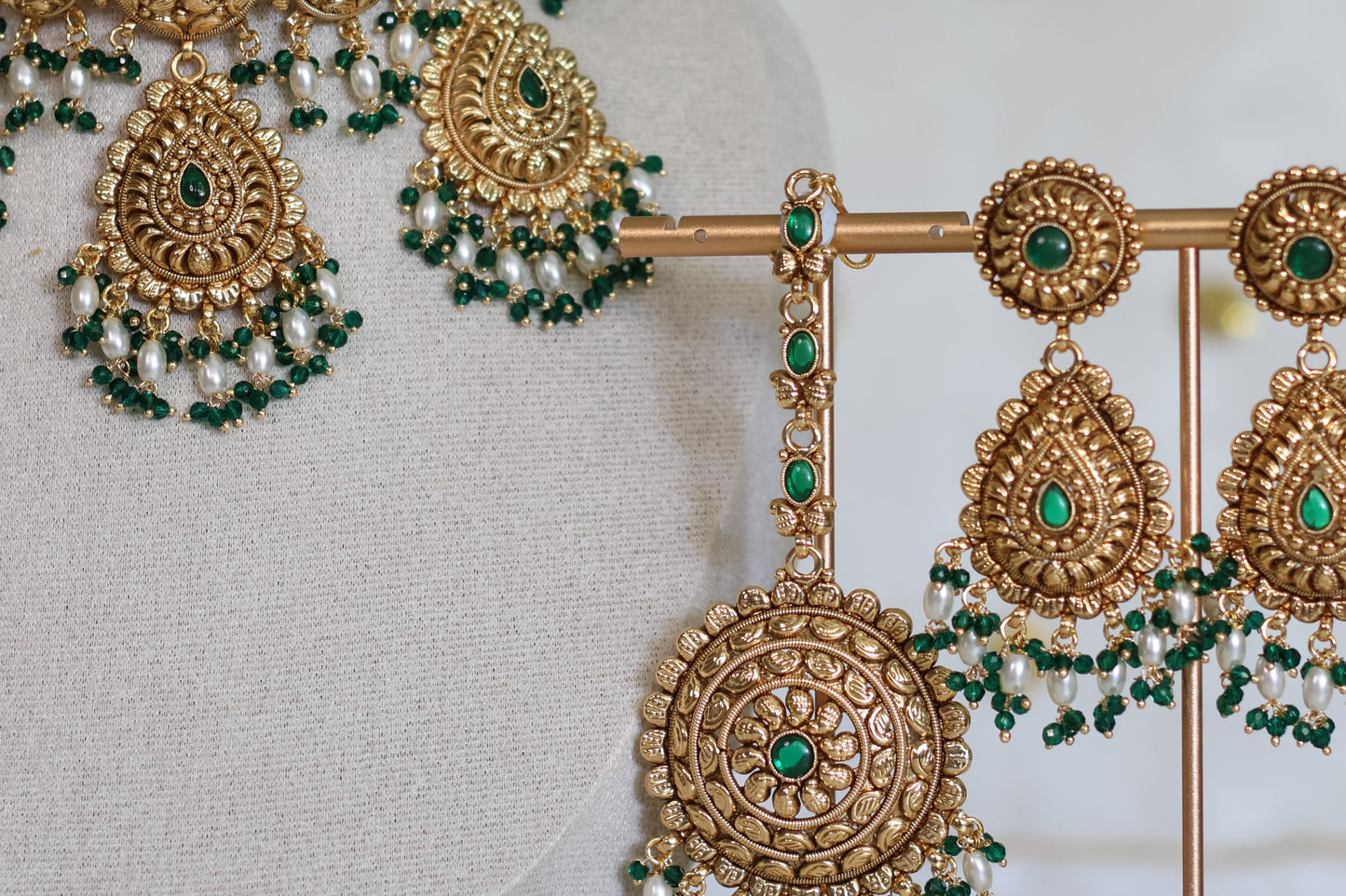 Sheena Necklace set - Green