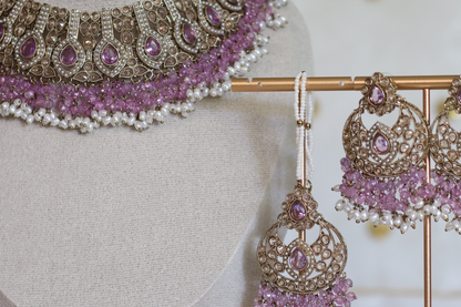 Ilana necklace set - Purple