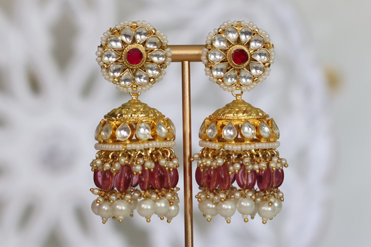 Roop Earrings - Pink