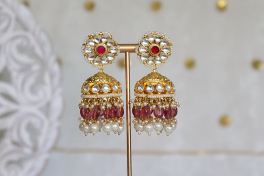 Roop Earrings - Pink