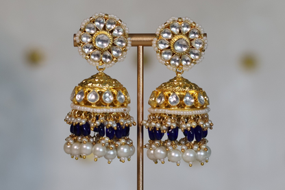 Roop Earrings - Royal Blue