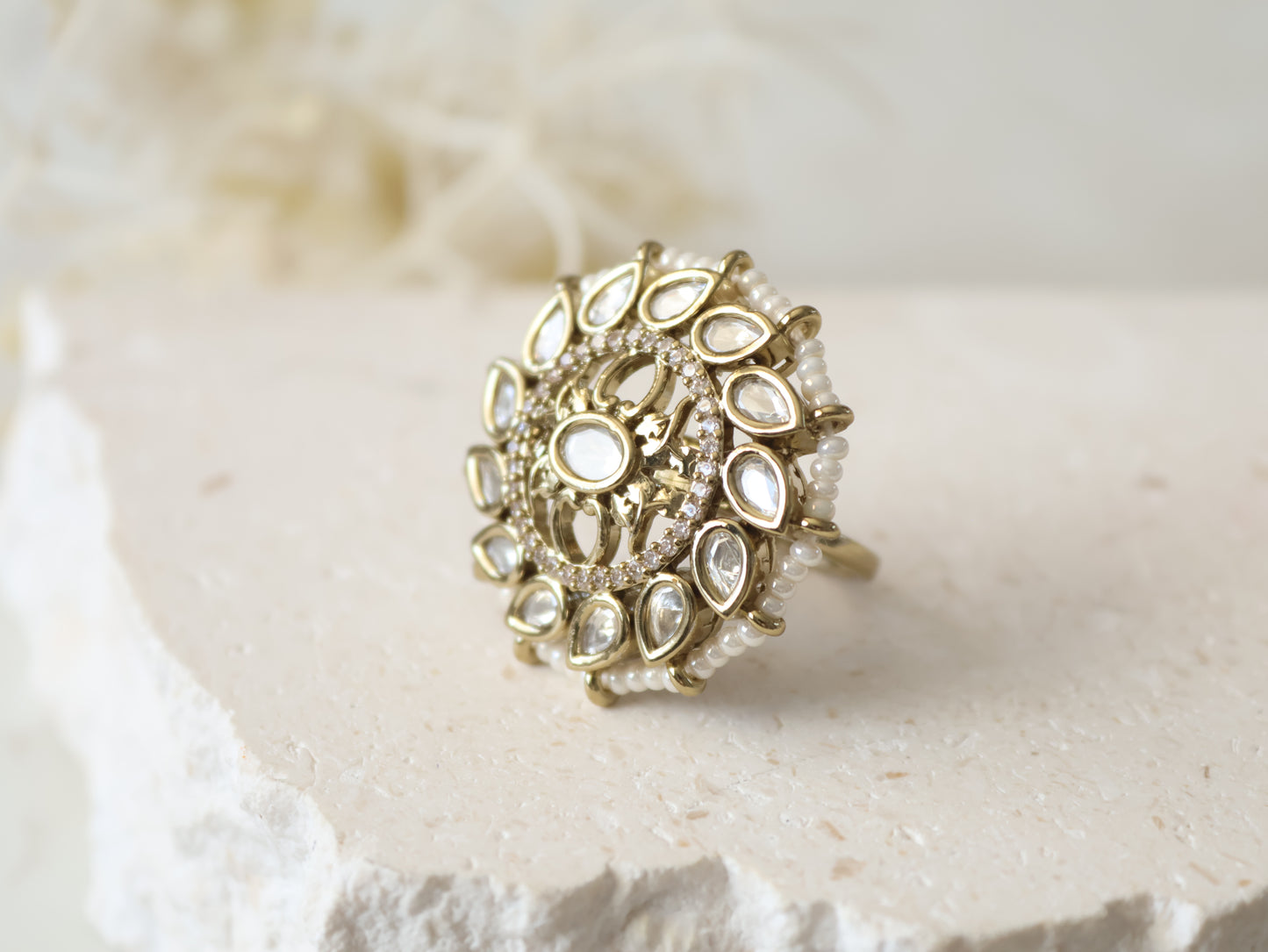 Meher ring - White
