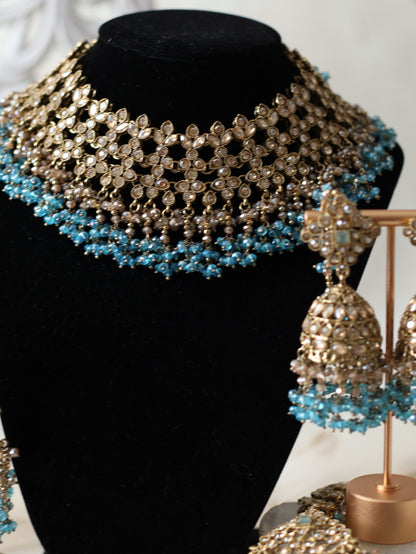Reshma Necklace set - Blue