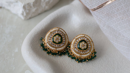 Himani studs - Green