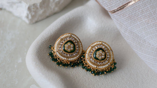 Himani studs - Green