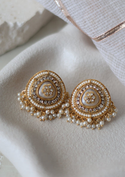 Himani studs - White