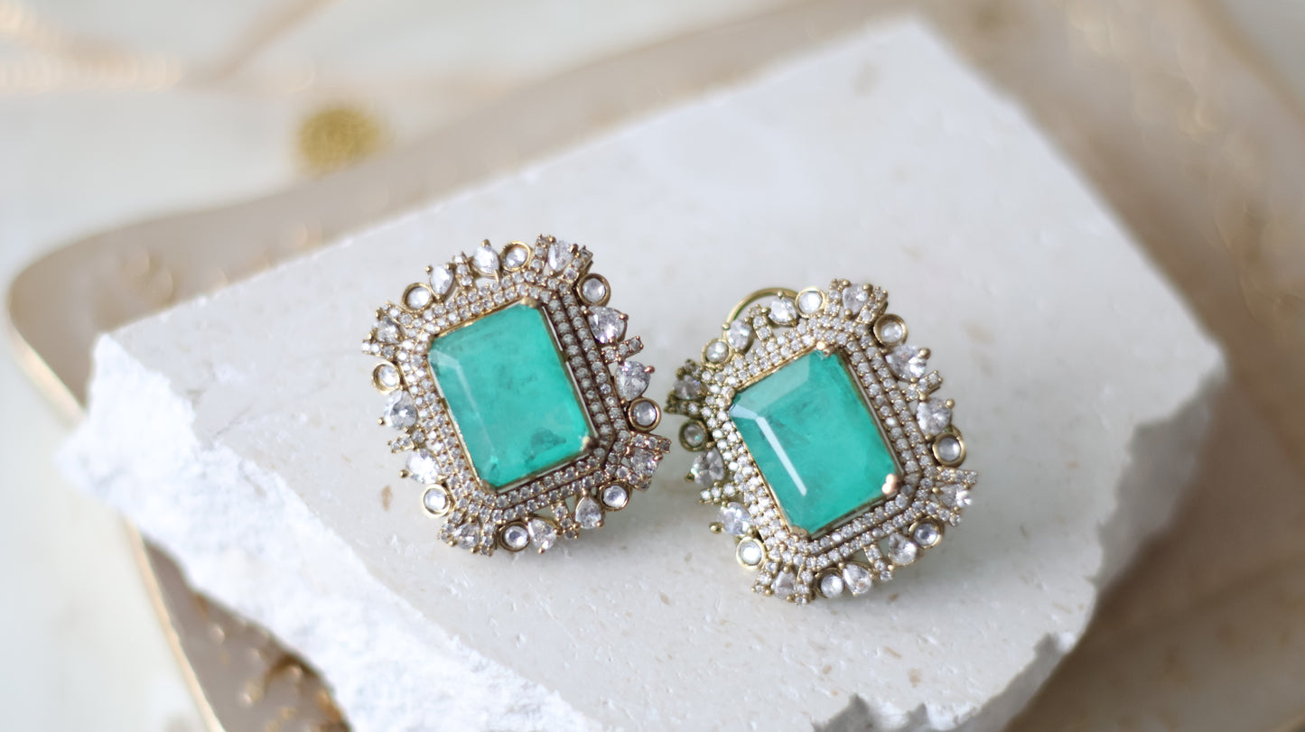 Sana studs - Aqua