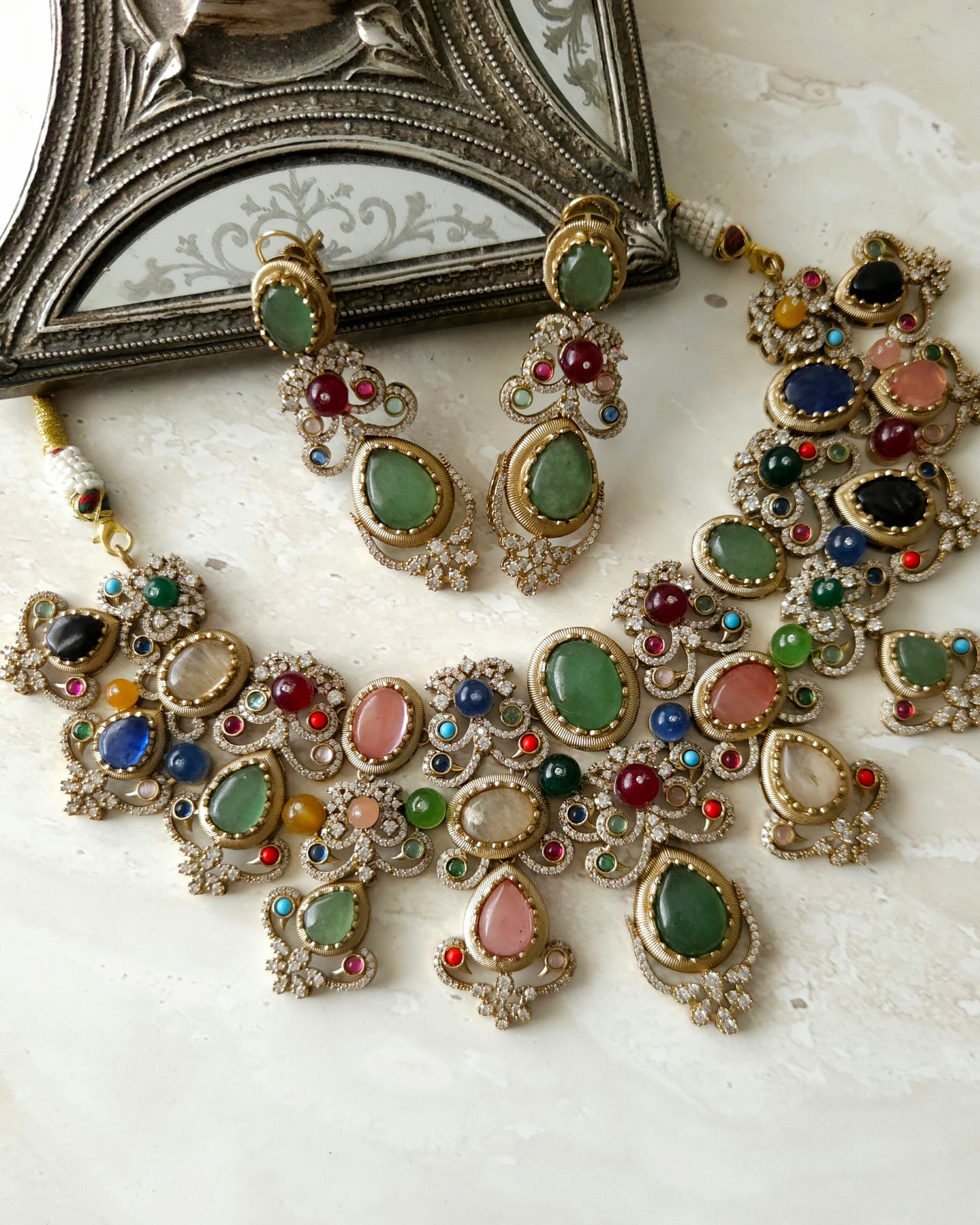 Asreet necklace set - Mint