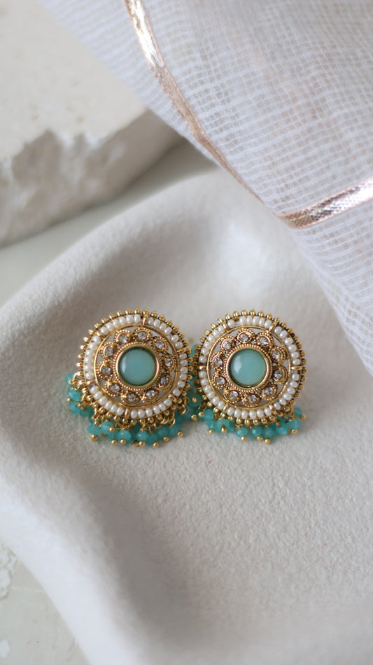 Alia studs - Aqua